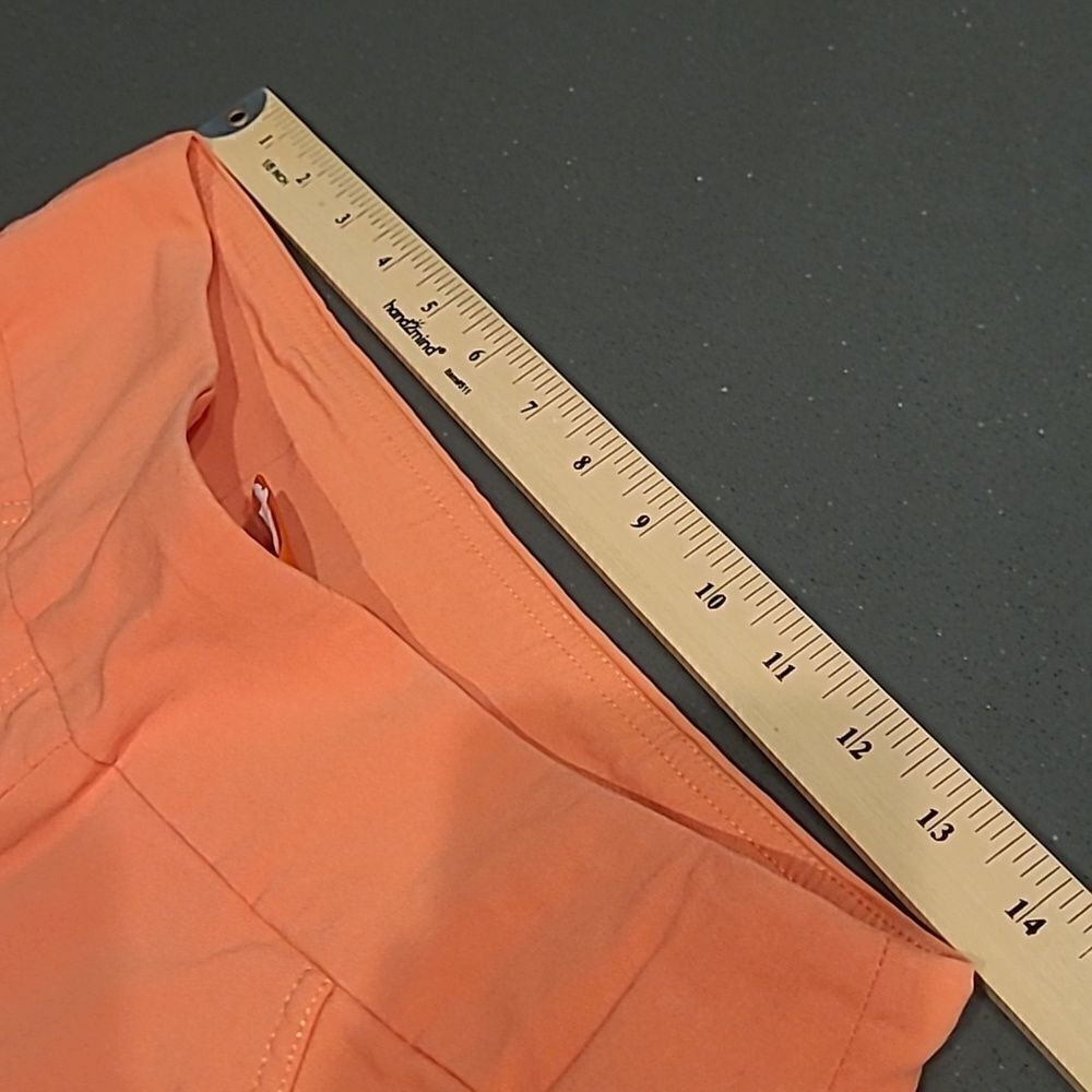 Hearts of palm petite sherbert orange Capris - Picture 5 of 7